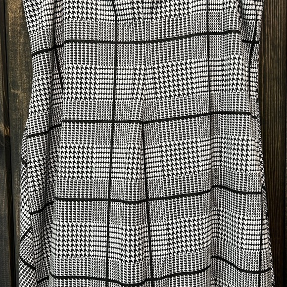 Lily Rose Jumper Dress L Plaid Grey Neutral Stretch Academia Preppy 90s Y2K - Picture 8 of 11